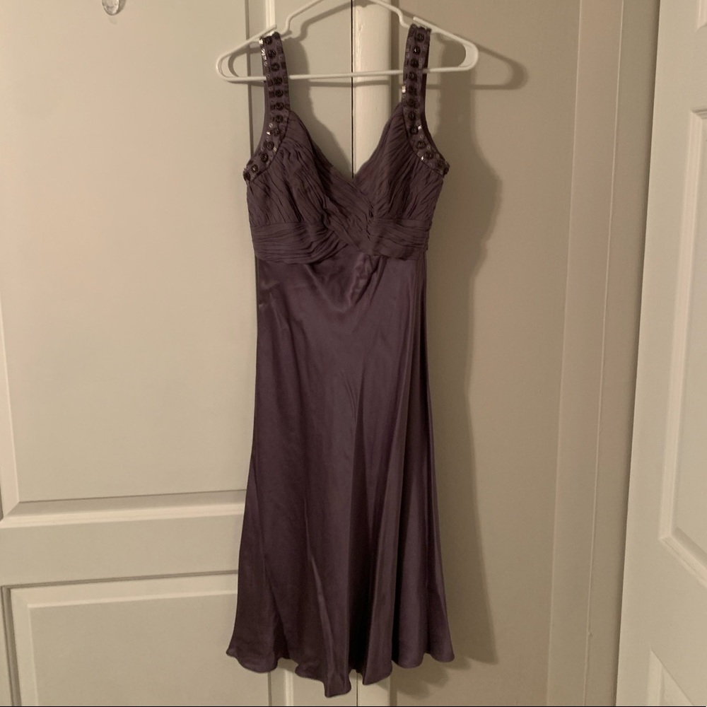 CUTE Anne Klein Mauve Purple 100% Silk Dress 🥰